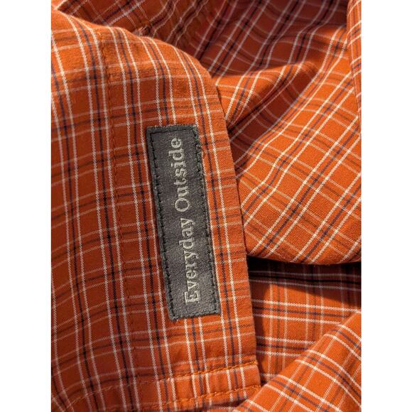 Toad & Co. Insect Shield Repellant Apparel Red Plaid Button Down Shirt Sz XL - Picture 4 of 13